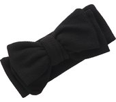 Solid Ribbed Turban Headband Hair Bow Tie Hairbands Topknot Handmade Fashion Kids Headwraps Double Layers Toddler Accessories