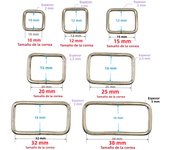 10 Pcs/Pack Wire Formed Metal D-Ring Rectangle Loops Tri-Glide Slider Adjuster Non-Welded Belt Strap Buckle