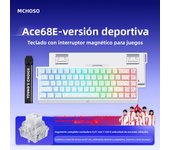 ACE68 MCHOSE ACE60 Pro Magnetic Mechanical Keyboard Wired for Gaming 0.01mm RapidTrigg 8000Hz SOCD/Rs 0.125ms 128K Sampling Rate