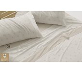 Juego de Sábanas Burrito Blanco Dorvel - 871 con Diseño de Rombos: Elegancia, Confort y Durabilidad para Tu Descanso 50% Algodón.