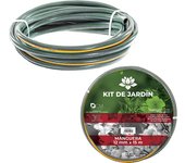 CM - Manguera de Jardín. Disponible a Elegir en Varios Tamaños Diferentes. Mangueras Jardín con Doble Tubo PVC con Polietileno de Alta Tenacidad. Manguera de Triple Capa, Resistente, Duradera, Transportable, Flexible. Manguera Verde de Exterior