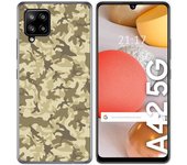 Tumundosmartphone Funda Gel Tpu para Samsung Galaxy A42 5G diseño Sand Camuflaje Dibujos