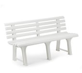 Ipae-Progarden Orchidea - Banco de Jardín Blanco 145x49x74cm