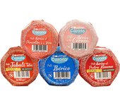 Patés ibéricos de Gourmet Cazorla. Pack surtido de 5 unidades (Ibérico, a la cereza, al Pedro Ximénez, al pimentón de la vera y de jabalí con setas)