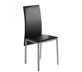 Momma Home Juego de 4 Sillas de Comedor Negras Melbourne - Diseño Moderno y Elegante