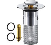 Minceetbien Colador de drenaje emergente para fregadero, colador de drenaje Ailsion Kouglh, drenaje emergente para fregadero de baño, filtro de tapón de drenaje Kouglh para bañera de baño, filtro universal de lavabo de acero inoxidable (2 unidades)