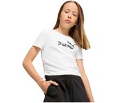 Camisetas marca Puma modelo 685613-02 para kids en color blanco