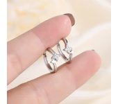 New Fashion Fresh Flower Enamel Hoop Earrings for Women Dripping Oil Huggies Earrings Girl Charm Cute Ears Party Jewelry Gift