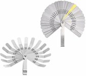 Manganese Steel Feeler Gauge Blades - 2 Pack Feeler Gauge Blades Of 32 Imperial Metric Blades And 16