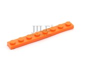 50pcs Moc Tiles Plate 1x8 3460 Short Piece DIY Enlighten Building Block Bricks Compatible with Assembles Particles Toys