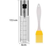 Olive Oil Sprayer Dispenser for Cooking , BBQ and Air Fryer, Premium Glass Oil Vinegar Soy Sauce Spray for Grilling, Kitchen