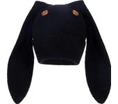 Gorro divertido de conejo, gorro de invierno, gorro de calavera cálido, gorro de esquí, gorro de punto, bonitos gorros de conejo con orejas largas