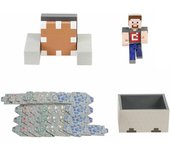 Figura Steve Vagoneta Explosiva MinecraftFigura  Coleccionable - Idea de Regalo- Mercancia Oficial - Juguetes para Niños y Adultos - Movies Fans - Muñeco para Coleccionistas y Exposición