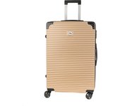 DAM Maleta mediana trolley rígida ultraligera, de ABS de alta resistencia con esquinas reforzadas. Cerradura numérica y 4 ruedas dobles extraíbles y giratorias 360°.   46x27x70Cm
