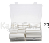 385pcs/box White 9 size 2:1 Heat Shrink Tube Shrinkable Sleeve Heatshrink Tubing Insulation Wire Cable