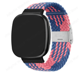 Braided Solo Loop Strap for Fitbit Versa 3 4 Band Adjustable Nylon Sport Watchband Bracelet for Fitbit Sense 2 Bands Watchband