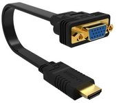 Cable adaptador ewent hdmi a vga 20cm - macho -  hembra