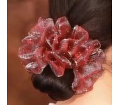 Large Hair Band High Elastic headband Flower Elegant  golden Starry Sky Hair Volume Bubble Headband for women Hair Accessories