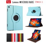 Funda giratoria para Lenovo Tab M10 (TB-X505 /X605),Carcasa Cuero PU, Giratoria 360 Grados, Función de Soporte,   Book Cover，Funda polipiel.
