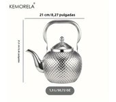KEMORELA 1PCS Stainless Steel Water Kettle 1.2/1.5/2L Tea Pot Thicker With Filter Hotel Tea Pot Coffee Pot Induction Cooker Tea