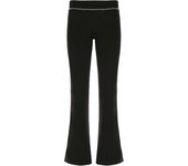 Cuteandpsycho Letter Print Casual Flare Pants Streetwear Harajuku Aesthetic Y2K Trousers for Women Fashion Retro Vintage Bottoms