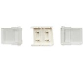 Barcelona LED Conector estanco recto tira LED COB 220V - 2 pines- Tira 12mm - IP67