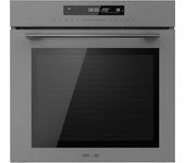 Cecotec Horno Integrable 60cm Bolero Hexa SM406000 Glass Grey A+. 2900W, 72L, 12 Funciones, Piedra para Pizzas, Steam Assist, Steam EasyClean, Modo Eco y Defrost, Electronic Timer