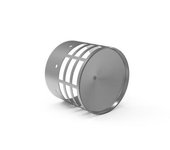 Deflector evac. horizontal inox 80 8dfh4 fig