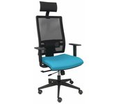 Silla de Oficina con Cabecero Piqueras y Crespo B10CRPC Azul cielo