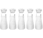 10-piece Children's Apron And Chef Hat Set Adjustable Children's Kitchen Apron For Cooking And Pain