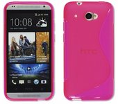 Tumundosmartphone Funda Gel Tpu HTC Desire 601 S Line Color Rosa