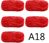5pcs X100g Soft Velvet Yarn For Knitting Sweater Scarf Blankets Thick Crochet Yarn Threads