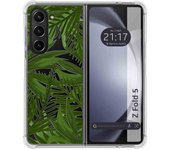 Funda Silicona Transparente para Samsung Galaxy Z Fold 5 5G diseño Jungla Dibujos