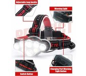 Frontal Recargable Super Lumen 18000 Interior-Potente Frontal Manos Libres Interior