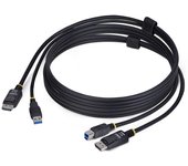 StarTech.com - Cable KVM DisplayPort y USB 3.0 5Gbps de 1,8m - 4K 60Hz - Cable Combo DP 1.2 y USB para Switch Conmutador KVM DU1226-KVM-CABLE