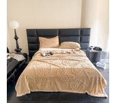 2024 new Tuff velvet solid color jacquard multifunctional cover blanket blanket jacquard butterfly model