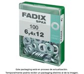 FADIX Caja m 100 Unid. Arandela Plana Acero Zincado 6,4x12mm FADIX - 18232 Arandela plana Recambios y Accesorios Tornillos Arandelas