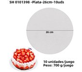 Diameter 10-33CM Cake Base Silvery Surface Waterproof Coated Round Cake Board Dessert Decorating Supplies Circle Cardboard