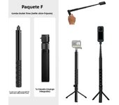 For Insta360 Invisible Selfie Stick Bullet Time Rotating Handheld Tripod  For Insta360 X4/X3/ONE X2/RS/GO 2 Insta360 Accessories