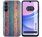 Funda Silicona para Samsung Galaxy A15 4G / 5G diseño Madera 10 Dibujos