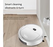 Smart Robot Vacuum Cleaner 3-In-1 Household Cleaning Machine Automatic Vacuum Cleaner,Black