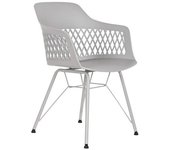 Silla de Comedor DKD Home Decor Gris claro 57 x 57 x 80,5 cm