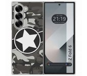 Tumundosmartphone Funda Carcasa Dura para Samsung Galaxy Z Fold 6 5G diseño Camuflaje 02 Dibujos