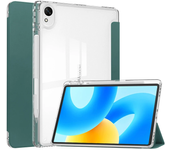 For Huawei Matepad SE 11 11.5 S 2024 Huawei 12X 2024 Back Case PU Leather Clear Stand Cover Fashion Shockproof with Pen Holder