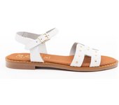 Sandalia Plana Mujer Oh My Sandals 5577 Blanco