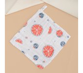 Toalla cuadrada de seersucker de algodón puro de alta densidad, seis capas, lavada, pañuelo pequeño, toalla absorbente, babero estampado para bebés y niños
