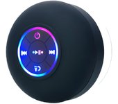 Altavoz Bluetooth Portátil LED IPX4 Impermeable Con Ventosa Grande Para Exteriores Y Baño Estéreo Pequeño Y Potente