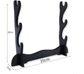 3-layer Katana Shelf Wooden Sword Rack Support Display Stand Floor Japanese Katana Samurai Sabre Holder House Decor Organizer