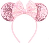 Hot Sales Mermaid Mouse Ears Headband For Girls Women 4.5" Bow Hairband Cartoon Character Cosplay Hair Accessories