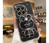 Plating Rabbit Phone Case for OnePlus 9 Pro 9 R T 8T 10 11 R Pro 12 OnePlus ACE PRO 2V 3V Luxury Makeup Mirror Holder Phone Case